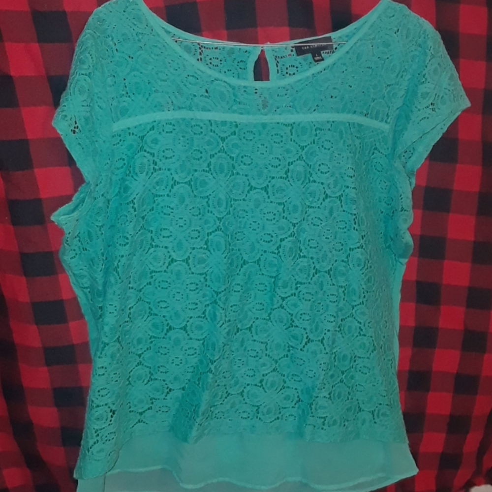 Turquoise  women's Large top
